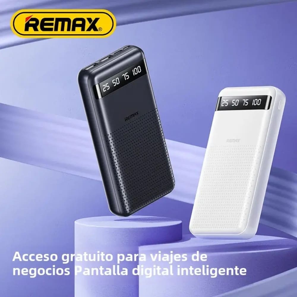 CARGADOR PORTATIL ULTRA SLIM  20000MAH 2.4A MODELO RPP-11 NEGRO - 2