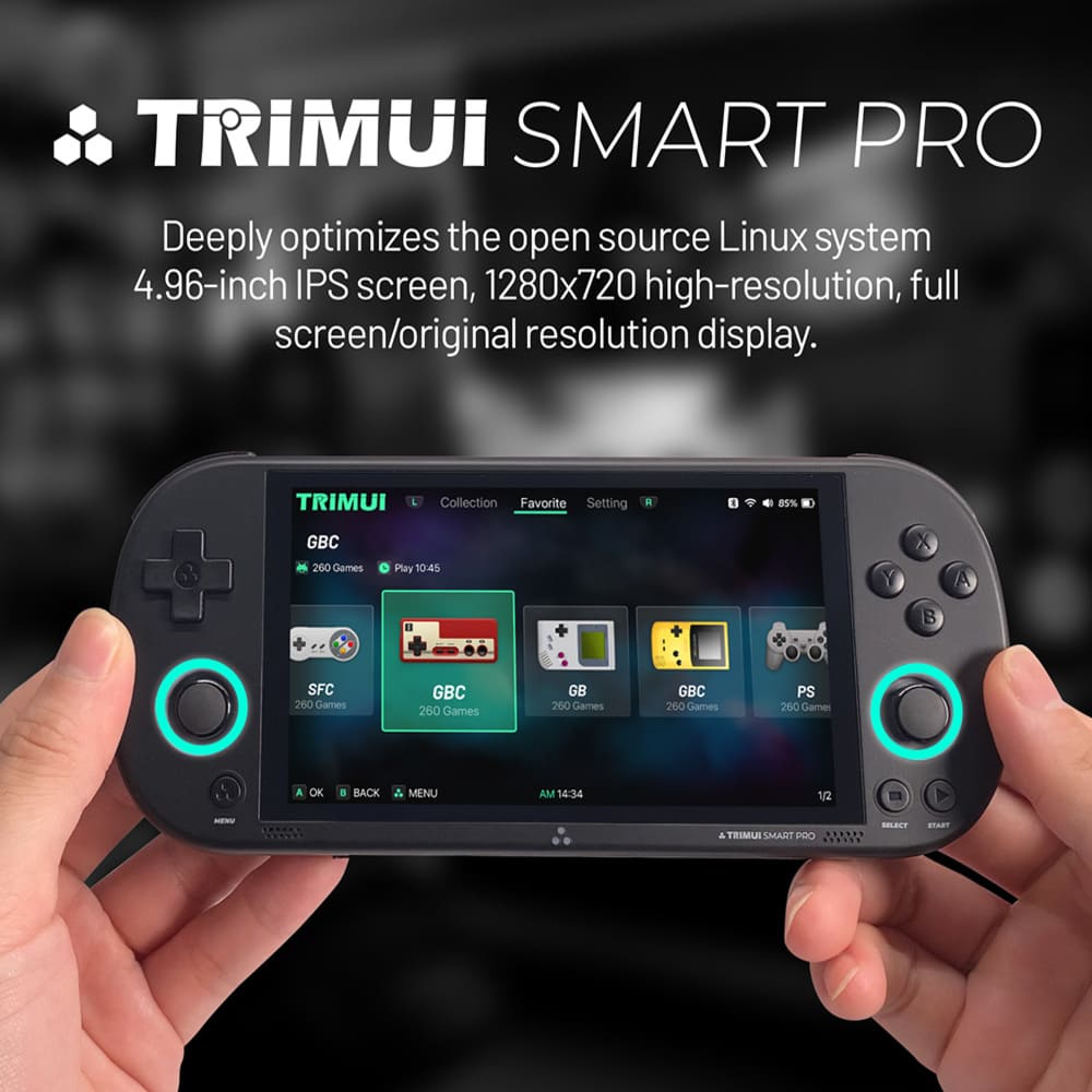 CONSOLA DE VIDEO JUEGOS TRIMUI SMART PRO S NEGRO - 5