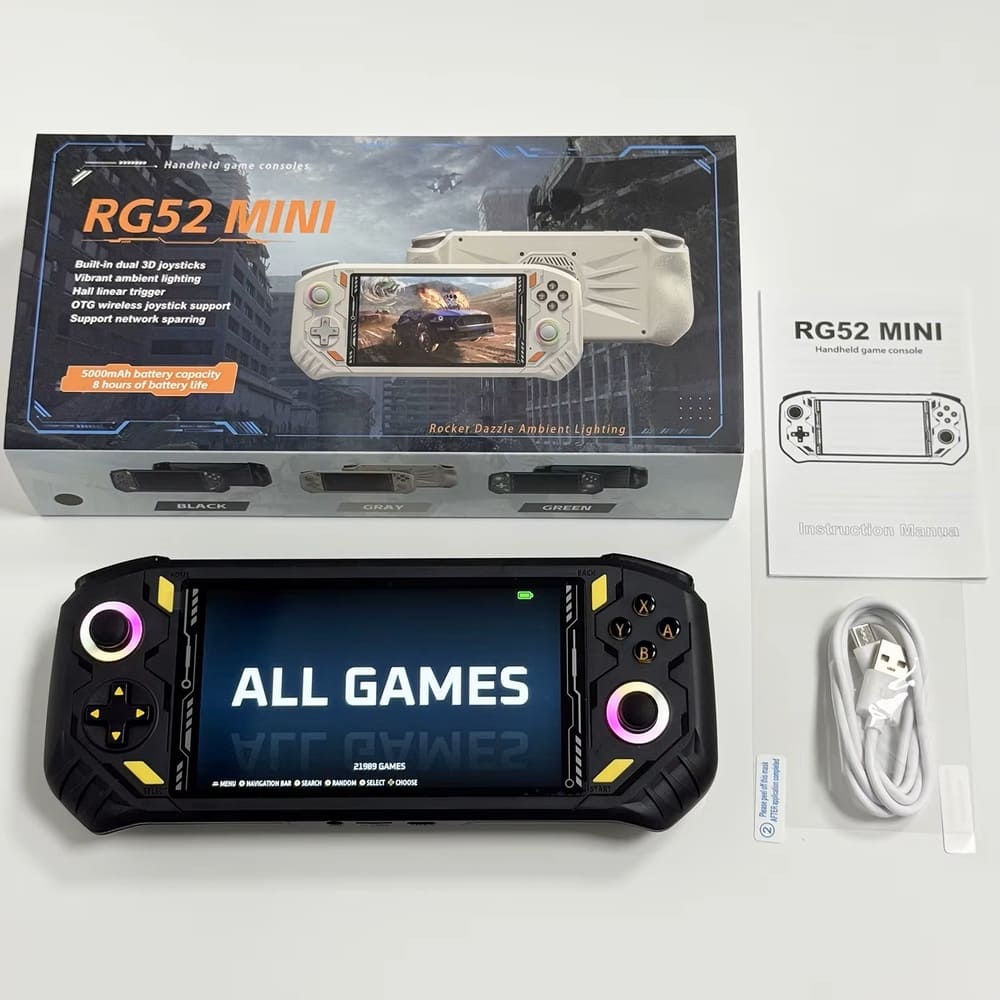 CONSOLA DE VIDEO JUEGOS AISLPC RG52 MINI NEGRO - 2