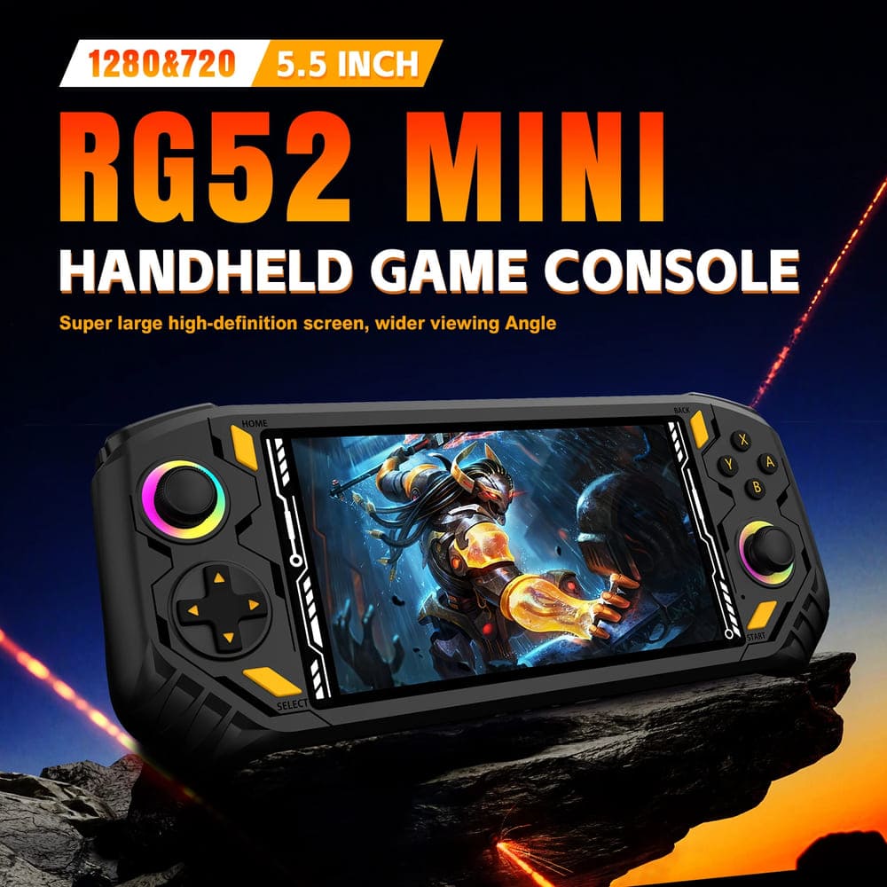 CONSOLA DE VIDEO JUEGOS AISLPC RG52 MINI NEGRO - 4