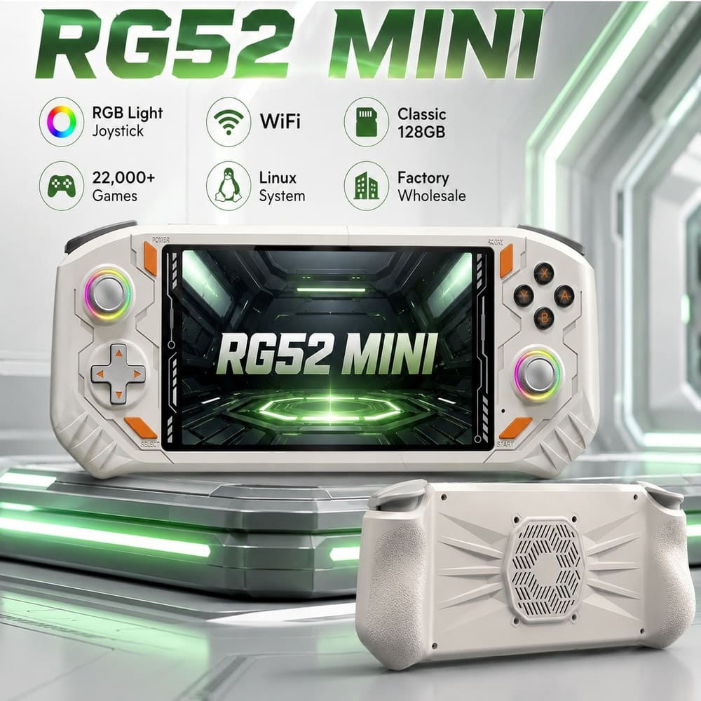 CONSOLA DE VIDEO JUEGOS AISLPC RG52 MINI BLANCO - 2