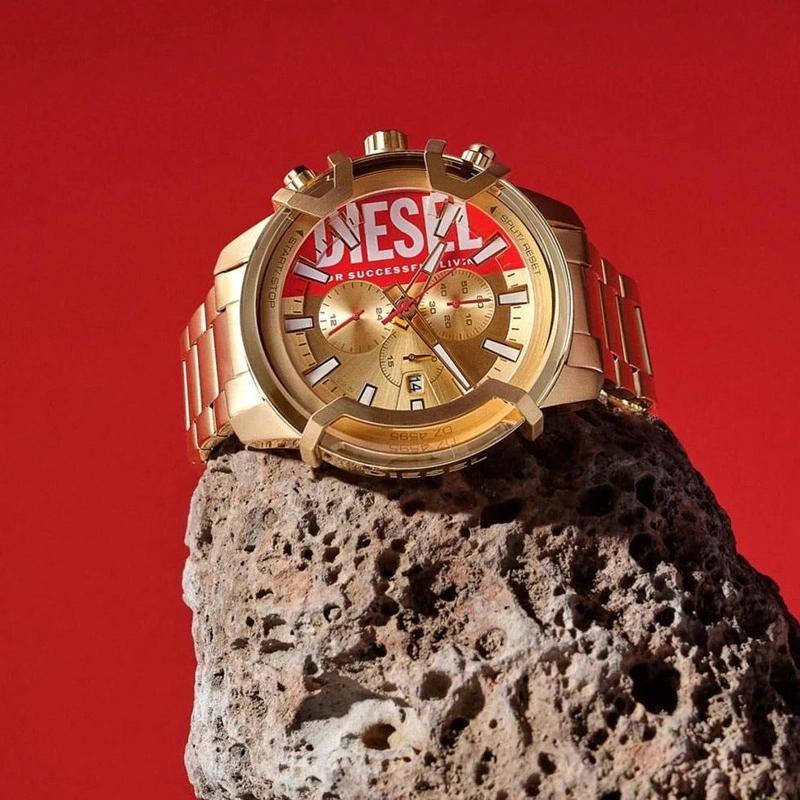 RELOJ DIESEL GRIFFED ANALÓGICO DZ4595 DORADO PARA HOMBRE - 4