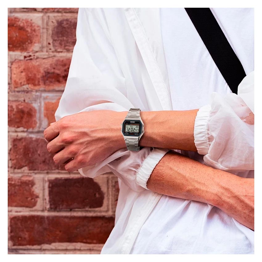 RELOJ SKMEI HOMBRE DIGITAL 1123PB CLASSIC 1123 MULTIFUNCIÓN PLATEADO ACERO - 5