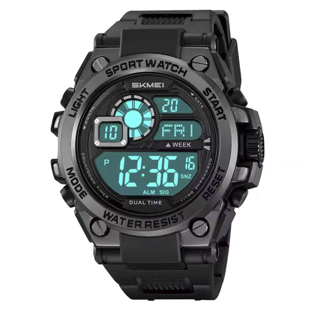 RELOJ SKMEI HOMBRE DIGITAL DEPORTIVO 2318NE 2318 CRONÓMETRO DUAL LED NEGRO - 2