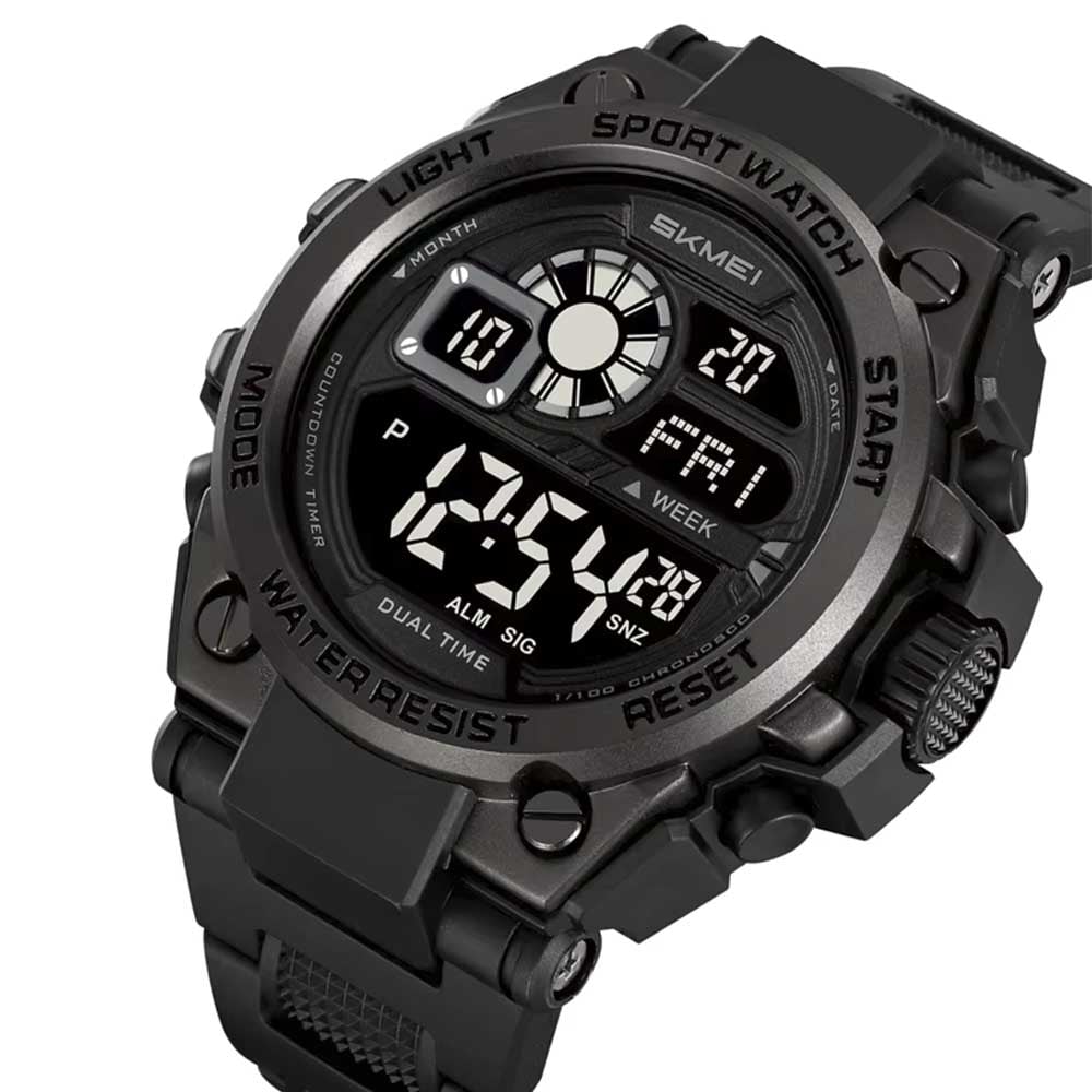 RELOJ SKMEI HOMBRE DIGITAL DEPORTIVO 2318NE 2318 CRONÓMETRO DUAL LED NEGRO - 3