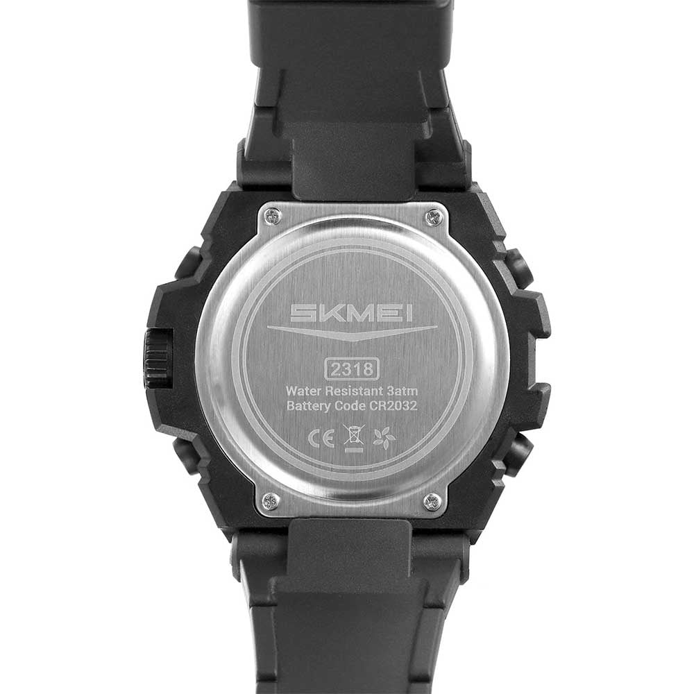 RELOJ SKMEI HOMBRE DIGITAL DEPORTIVO 2318NE 2318 CRONÓMETRO DUAL LED NEGRO - 5