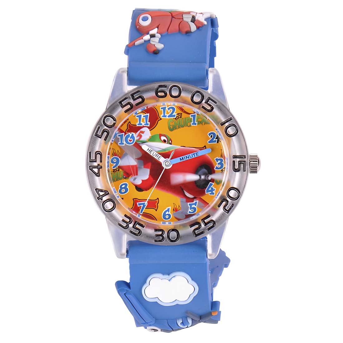 RELOJ INFANTIL DISNEY AVIONES CUARZO ANALÓGICO ICE AZUL W001297 - 1