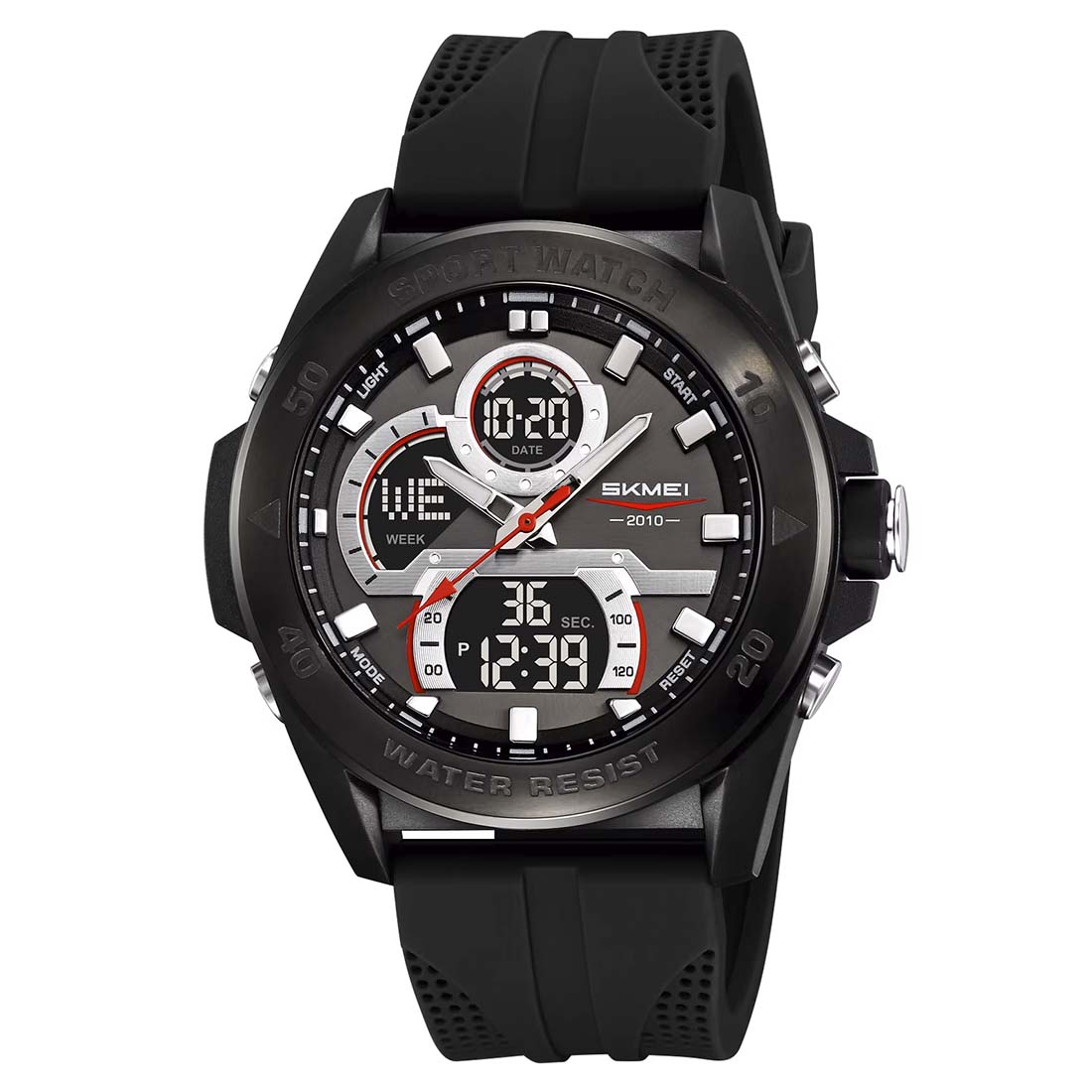 RELOJ HOMBRE SKMEI RACING DUAL DIGITAL 3 HORARIOS MULTIFUNCIÓN 2486 - 1