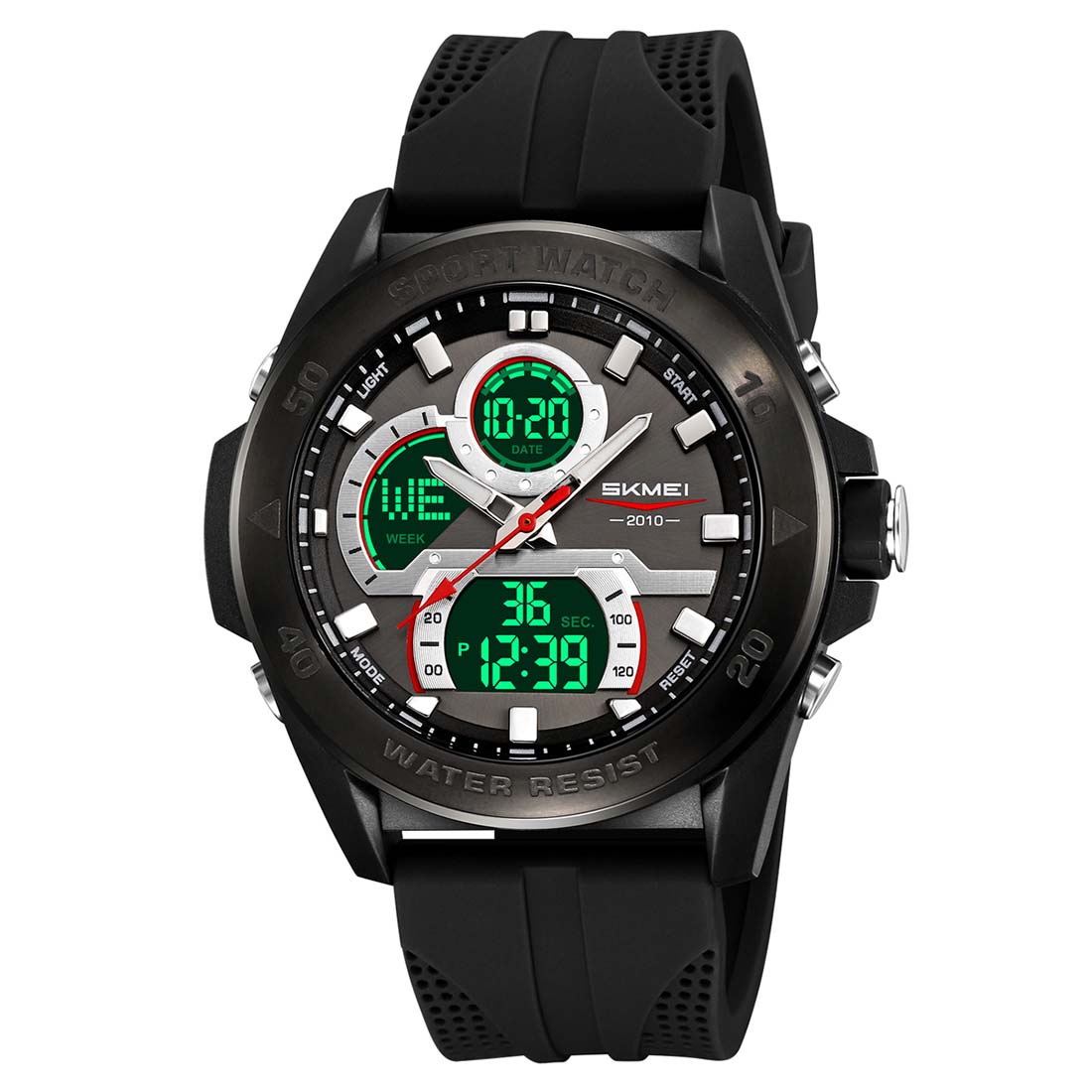 RELOJ HOMBRE SKMEI RACING DUAL DIGITAL 3 HORARIOS MULTIFUNCIÓN 2486 - 2