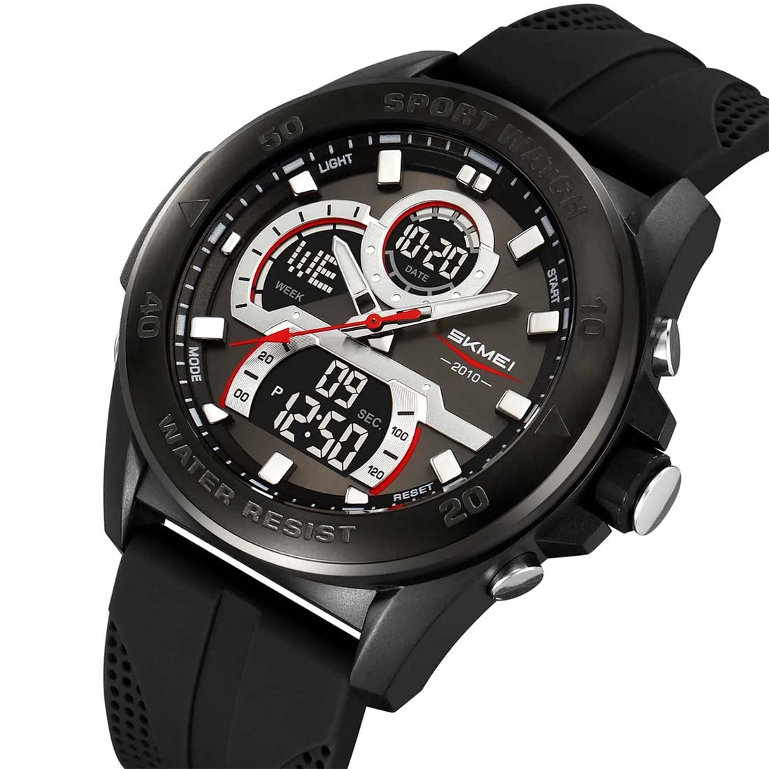 RELOJ HOMBRE SKMEI RACING DUAL DIGITAL 3 HORARIOS MULTIFUNCIÓN 2486 - 3