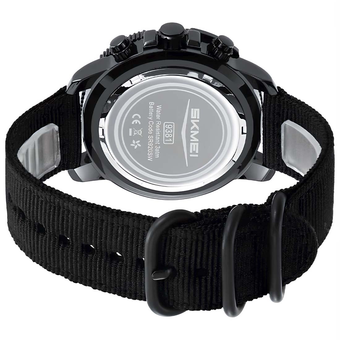 RELOJ HOMBRE SKMEI ADVENTURE ANALÓGICO  CRONÓMETRO FECHA VERDE 9381 - 4