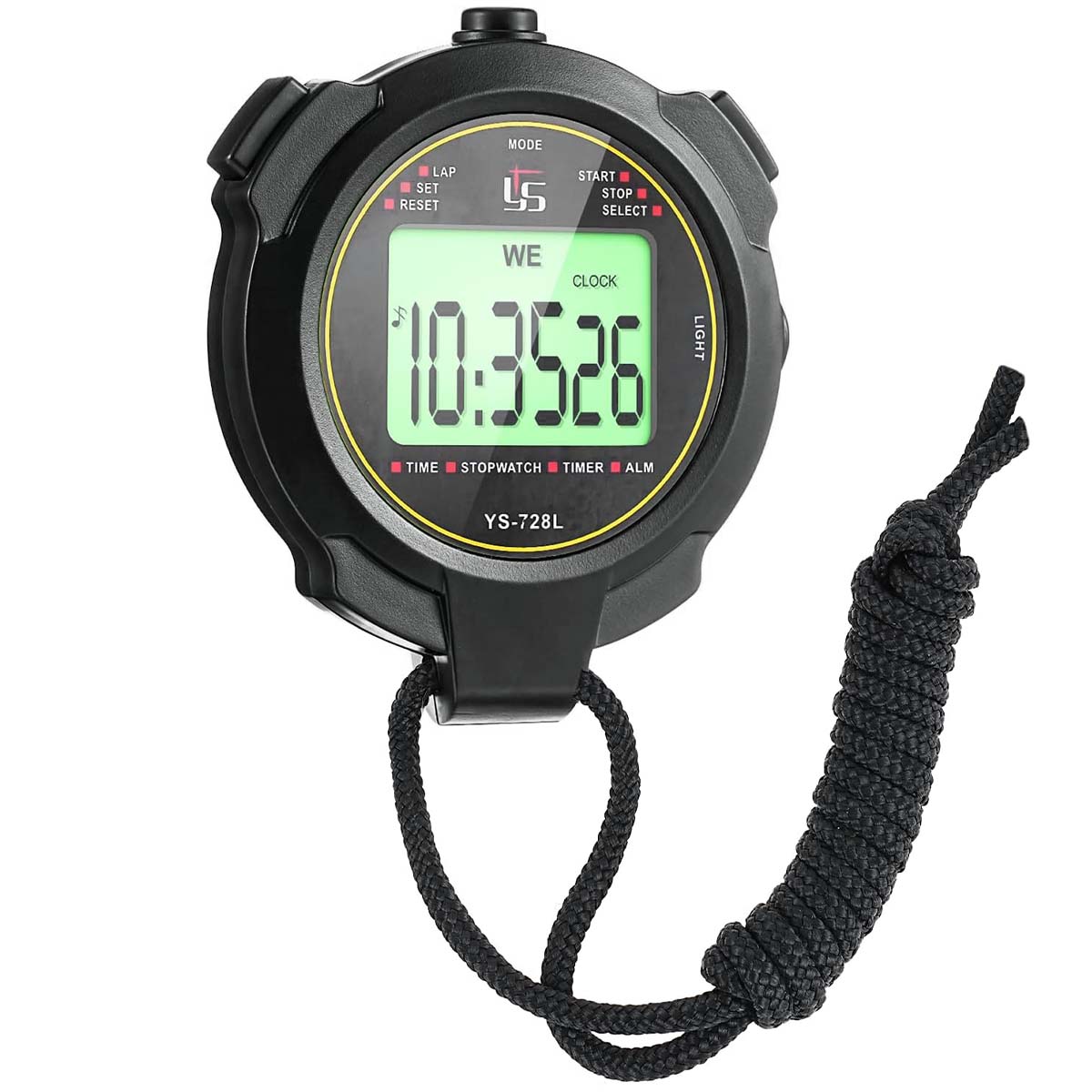 CRONOMETRO YS-728 DIGITAL 24 HRS TIMER RETROILUMINADO XL CON APAGADO - 5