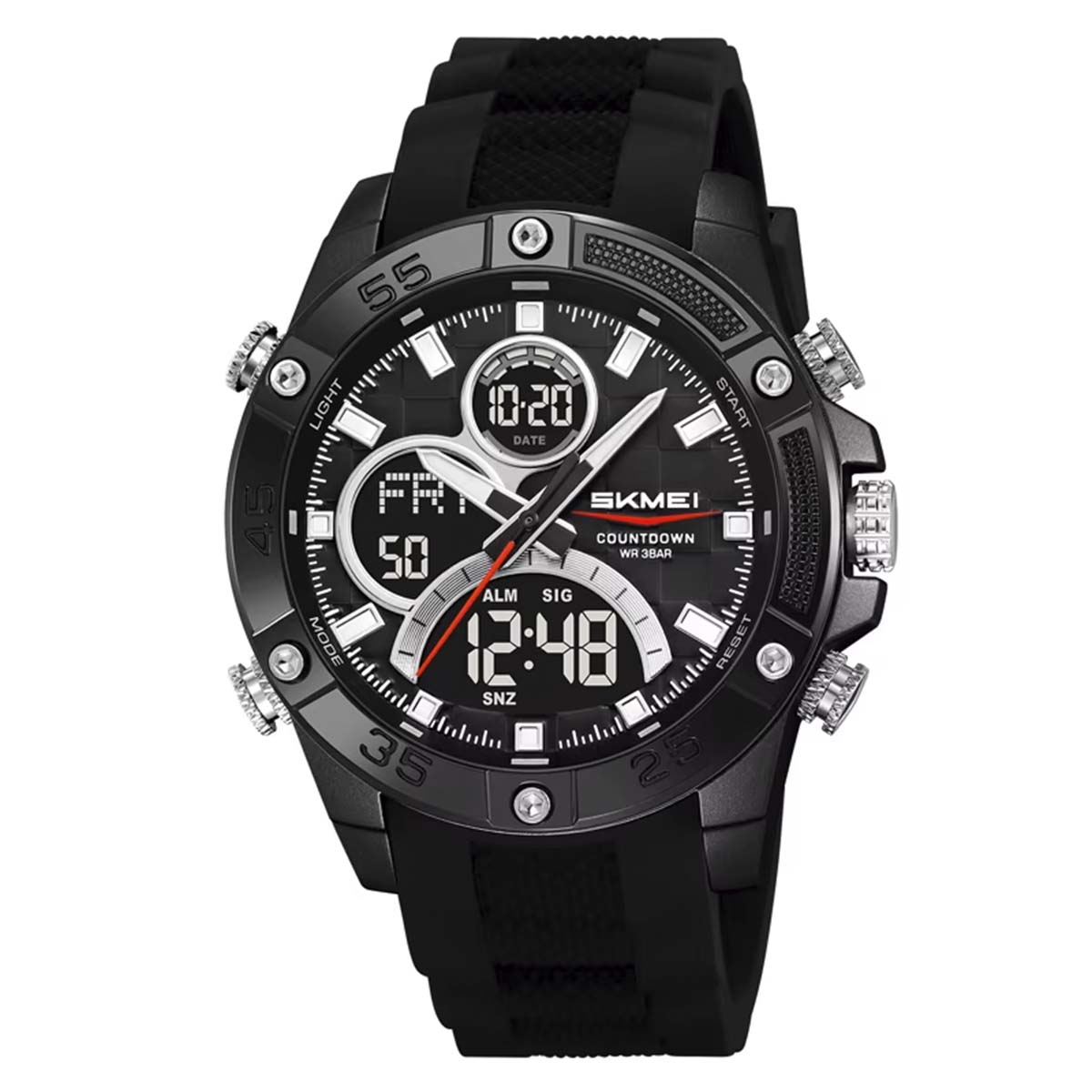 RELOJ SKMEI VECTOR HOMBRE ANALOGICO DIGITAL ALARMA CRONOMETRO 2476 - 1