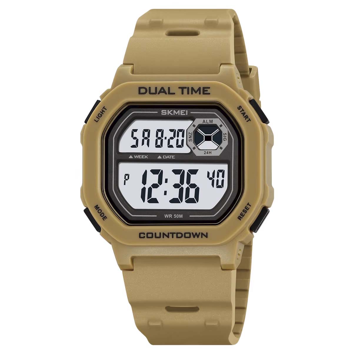 RELOJ SKMEI BLOCK HOMBRE DIGITAL DEPORTIVO ALARMA LUZ TIEMPO DUAL 2543 - 1