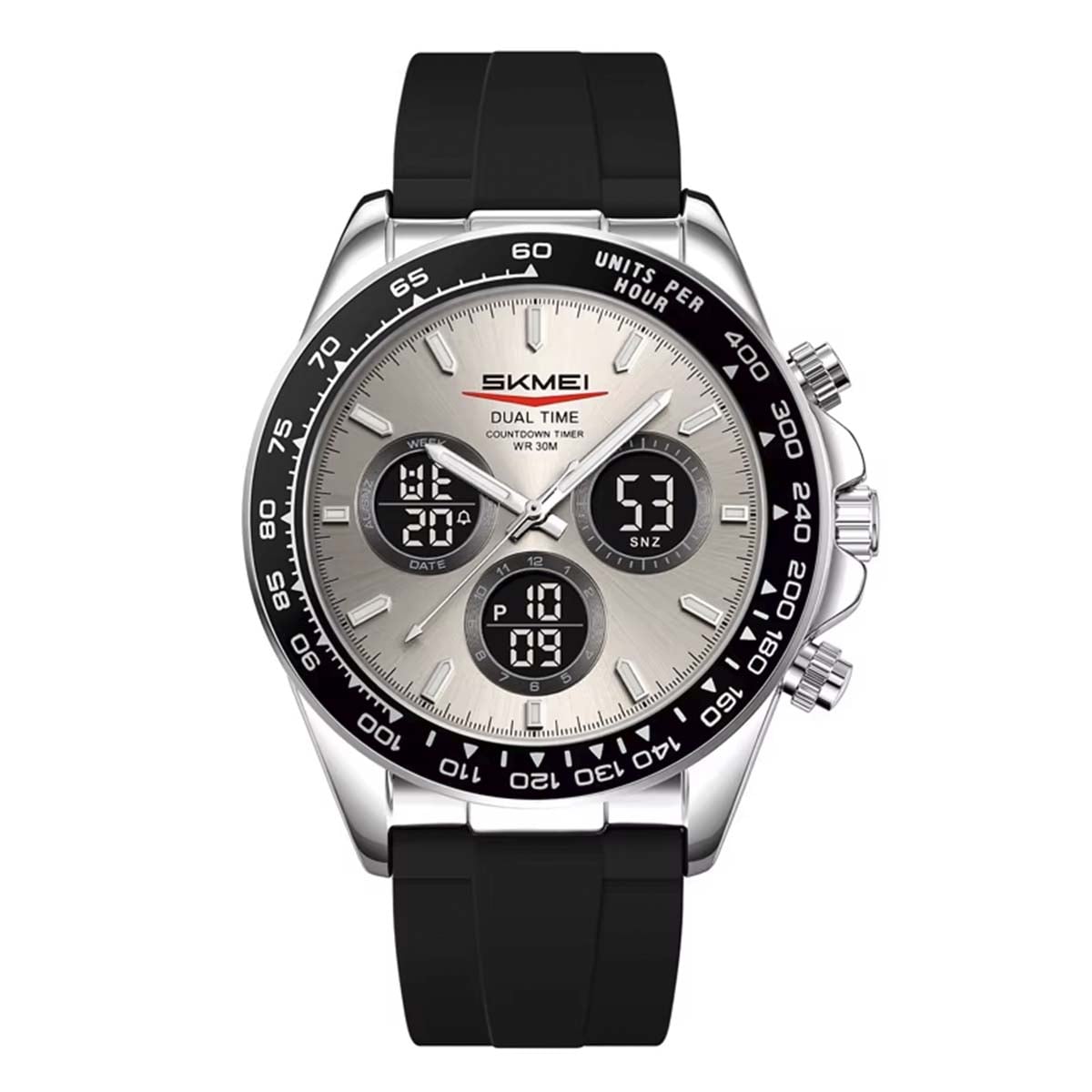 RELOJ SKMEI ORBIT HOMBRE ANALOGICO DIGITAL ELEGANTE ACERO 2588 - 1
