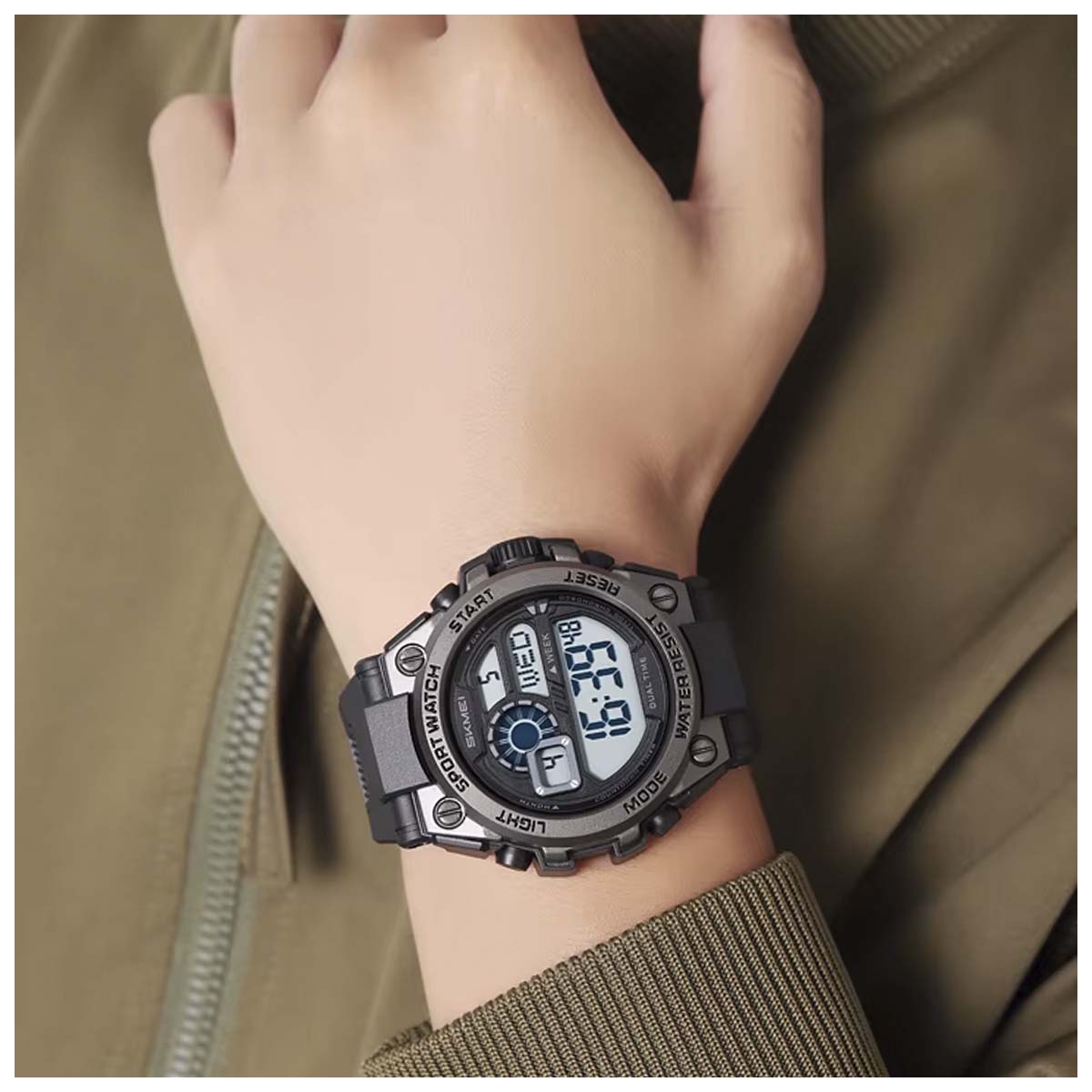 RELOJ SKMEI HEAVY HOMBRE DIGITAL DEPORTIVO CRONOMETRO DUAL LED 2318 - 7