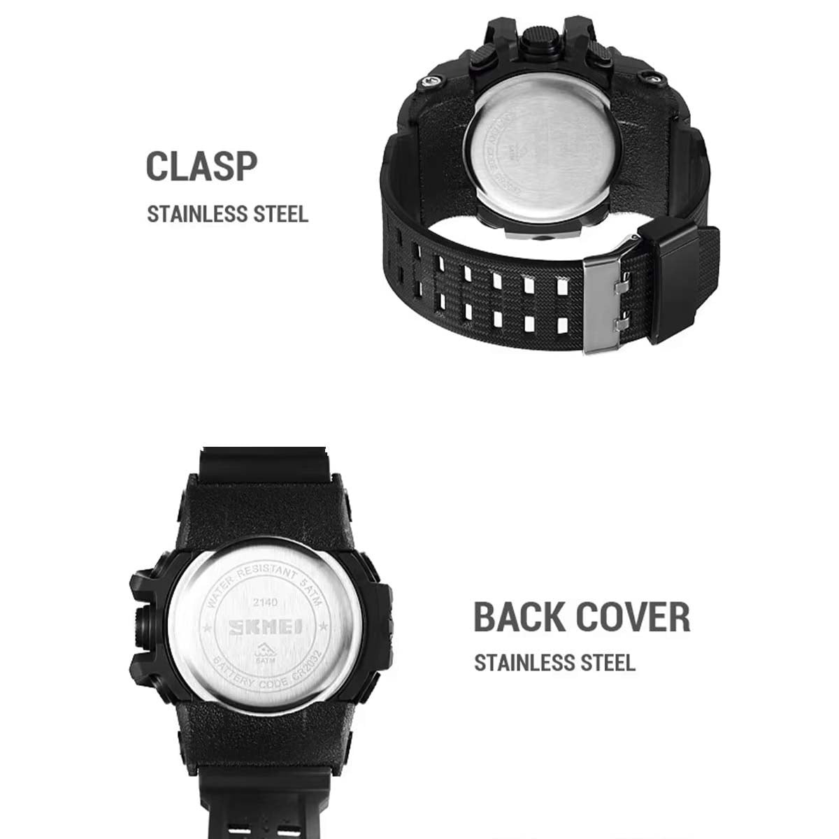 RELOJ SKMEI RANGER HOMBRE DIGITAL DEPORTIVO DUAL MULTIFUNCION 2140 - 4
