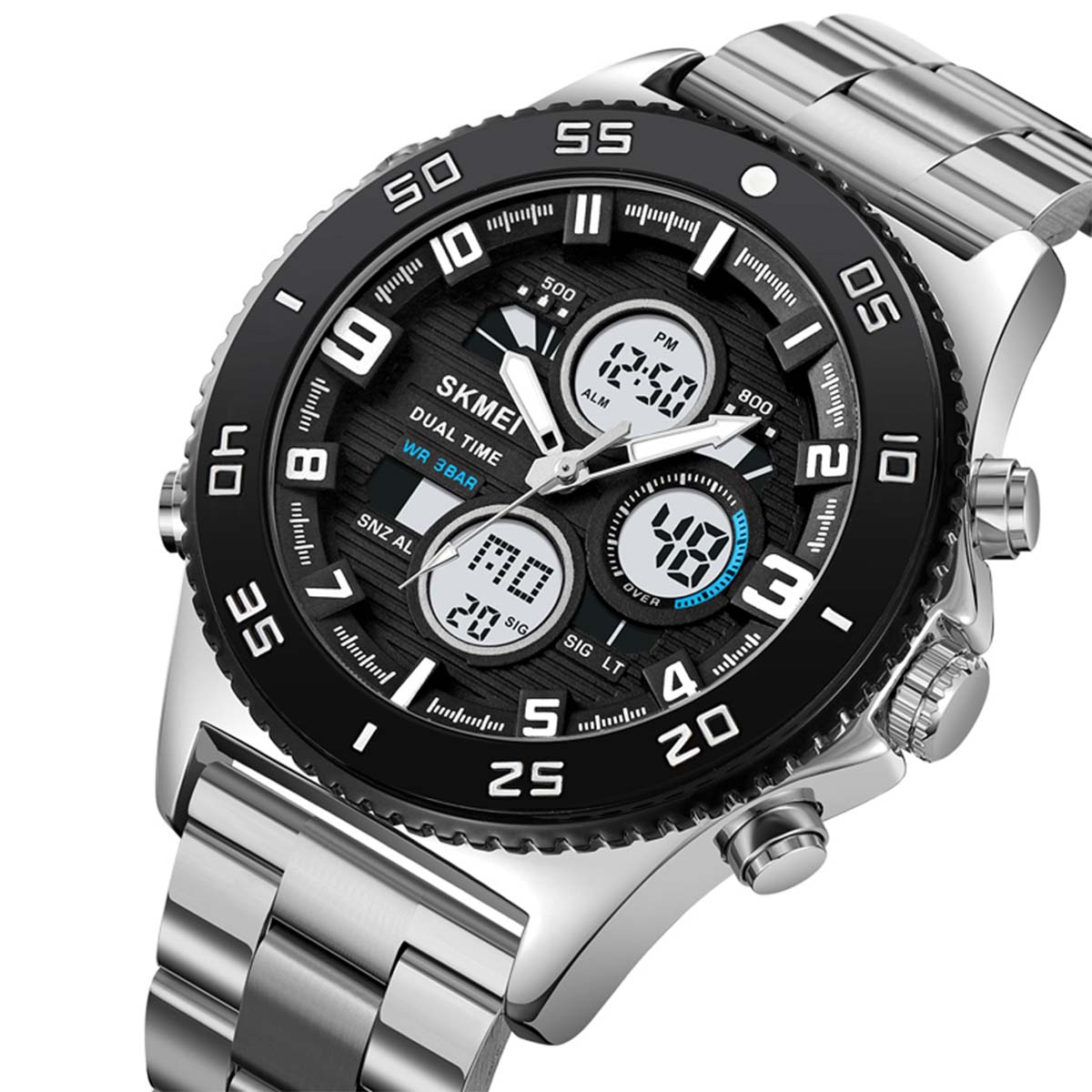 RELOJ SKMEI OCEAN HOMBRE ANALOGICO DIGITAL CASUAL RETROILUMINADO 2205 - 3