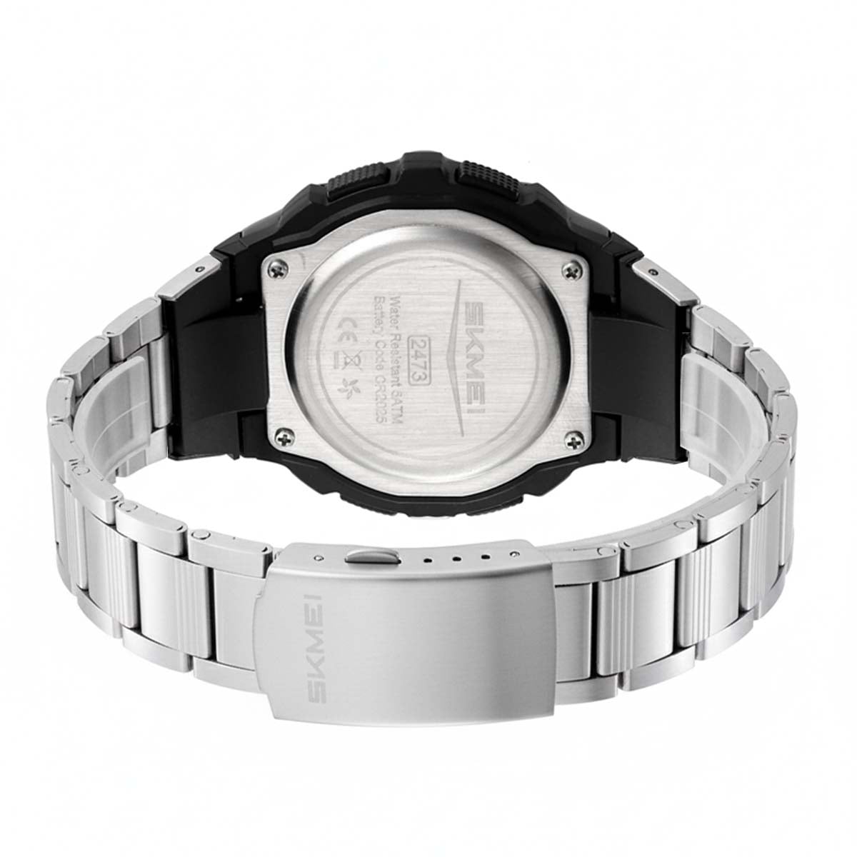 RELOJ SKMEI TERRA HOMBRE DIGITAL DEPORTIVO DUAL LUZ LED ACERO 2473 - 4