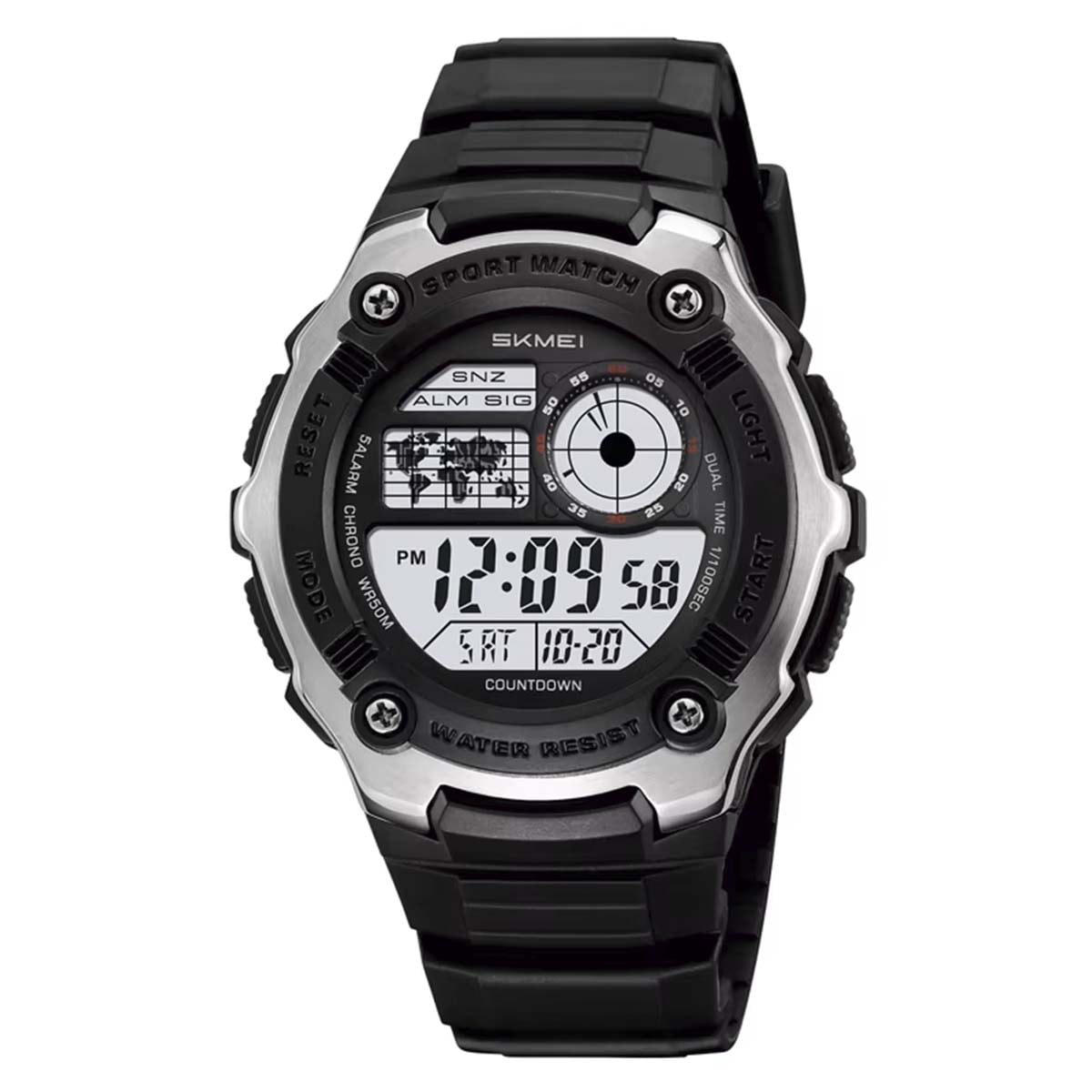RELOJ SKMEI TERRA HOMBRE DIGITAL DEPORTIVO DUAL ALARMA LUZ LED 2517 - 1