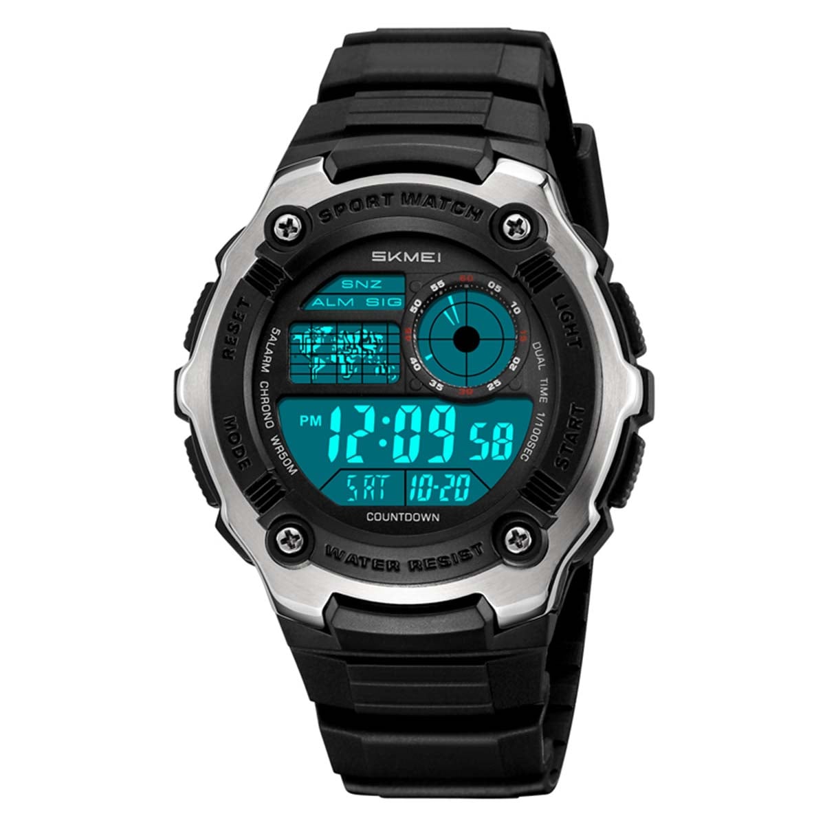 RELOJ SKMEI TERRA HOMBRE DIGITAL DEPORTIVO DUAL ALARMA LUZ LED 2517 - 2