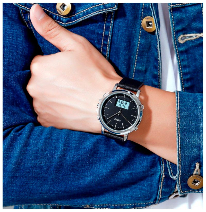 RELOJ SKMEI TEMPO HOMBRE ANALOGICO DIGITAL DUAL MULTIFUNCION 1652 - 5
