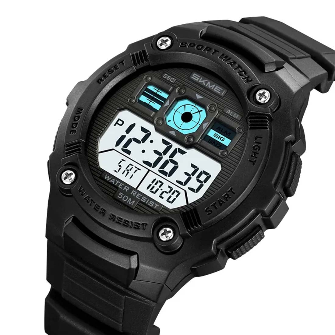 RELOJ SKMEI BLACK HAWK HOMBRE DIGITAL DEPORTIVO MULTIFUNCIÓN 2636 - 3