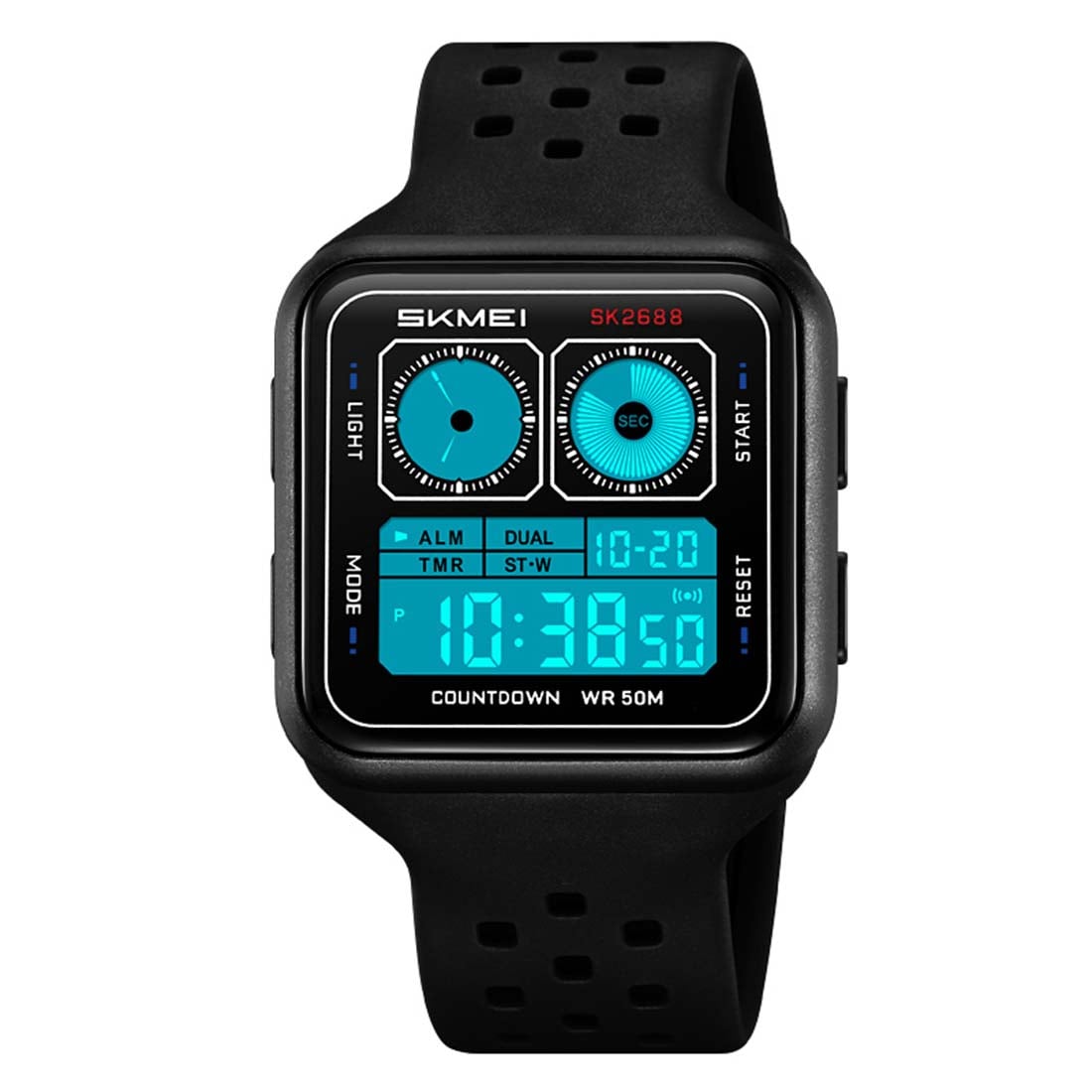 RELOJ SKMEI GAUGE HOMBRE DIGITAL DEPORTIVO MULTIFUNCIÓN LUZ 2688 - 2