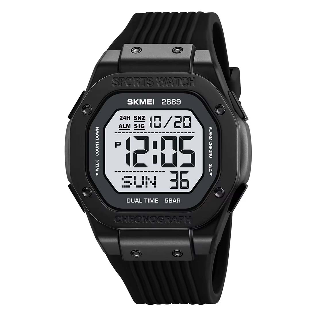 RELOJ SKMEI ENDURO HOMBRE DIGITAL DEPORTIVO 2 ZONAS MULTIFUNCIÓN 2689 - 1