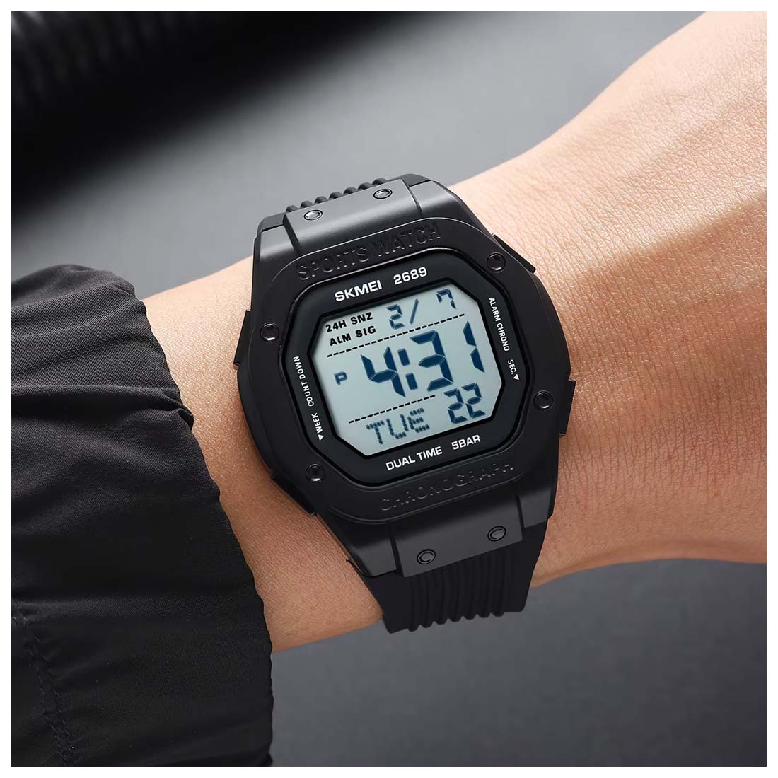 RELOJ SKMEI ENDURO HOMBRE DIGITAL DEPORTIVO 2 ZONAS MULTIFUNCIÓN 2689 - 8