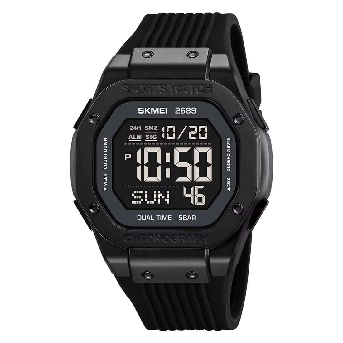 RELOJ SKMEI ENDURO HOMBRE DIGITAL DEPORTIVO 2 ZONAS MULTIFUNCIÓN 2689 - 1