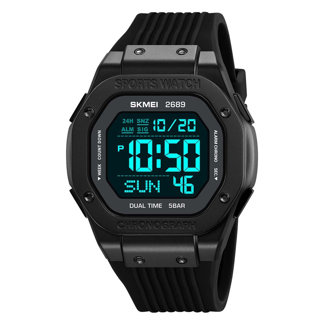 RELOJ SKMEI ENDURO HOMBRE DIGITAL DEPORTIVO 2 ZONAS MULTIFUNCIÓN 2689 - 2