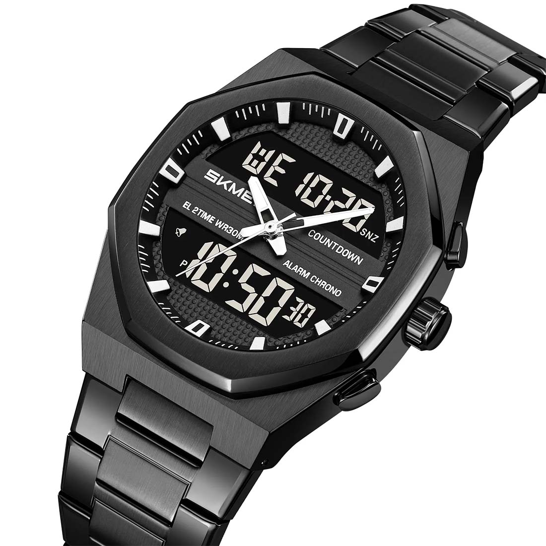 RELOJ SKMEI OCTANE HOMBRE ANA-DIGI CASUAL 3 TIEMPOS MULTIFUNCIÓN 2624 - 3