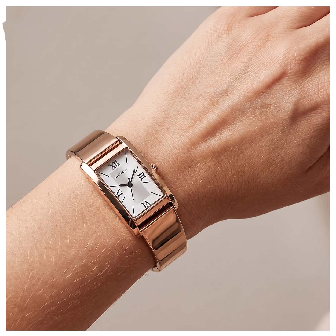 RELOJ MUJER CARAVELLE BULOVA ANALÓGICO CUARZO CLÁSICO ORO ROSA 44L264 - 5