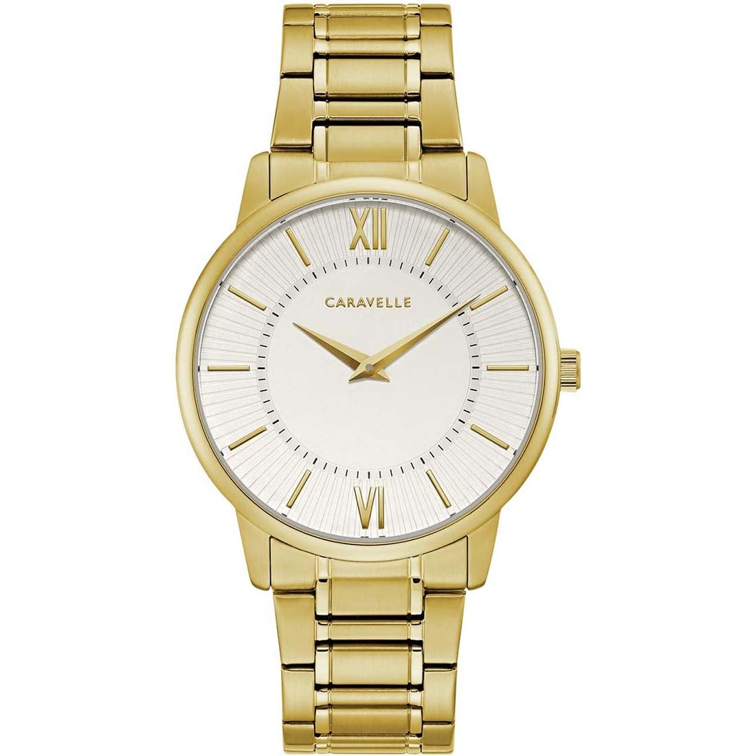 RELOJ HOMBRE CARAVELLE BULOVA ANALÓGICO ELEGANTE CUARZO DORADO 44A114 - 1