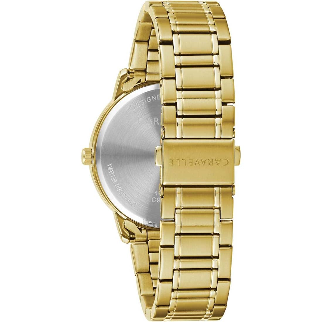 RELOJ HOMBRE CARAVELLE BULOVA ANALÓGICO ELEGANTE CUARZO DORADO 44A114 - 2