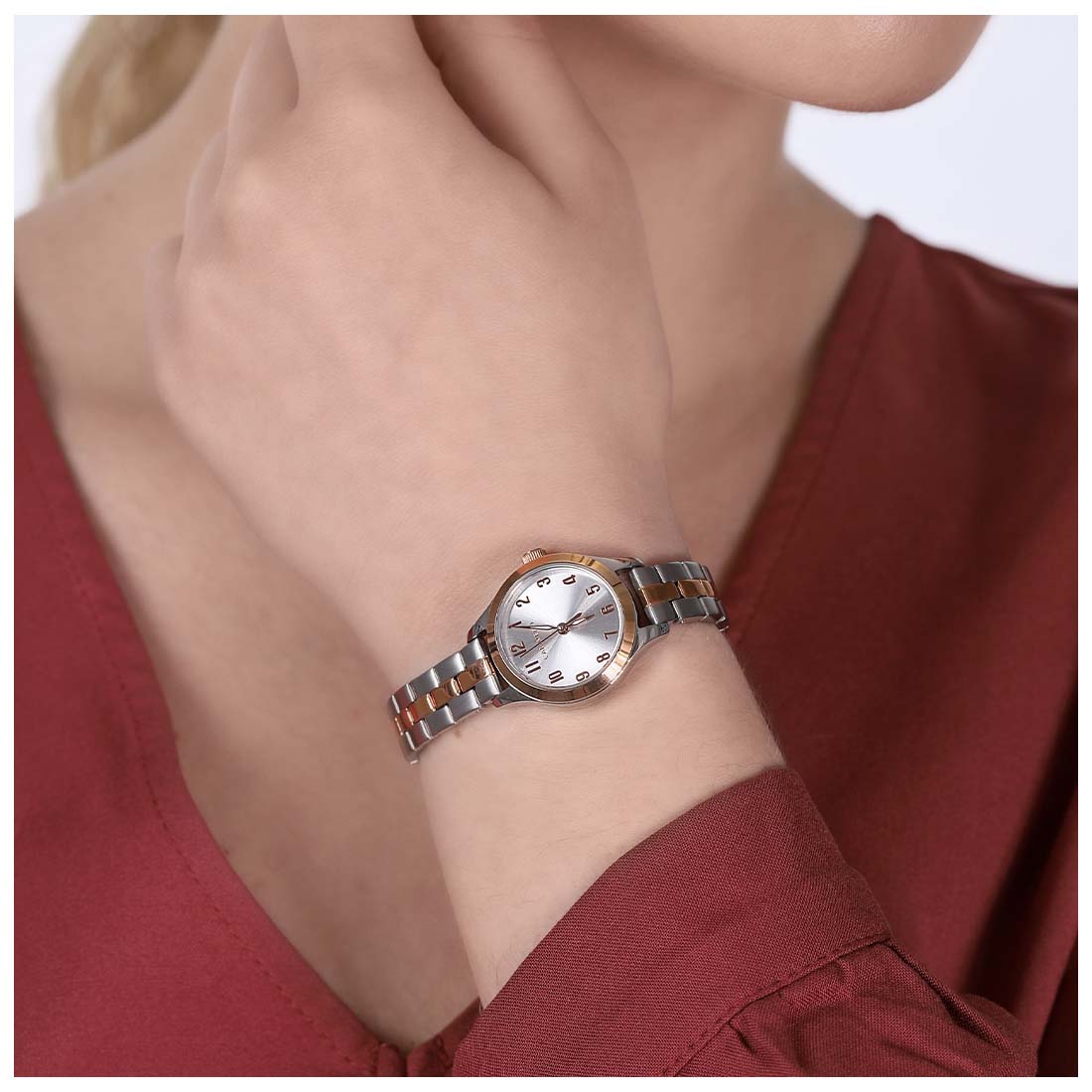 RELOJ MUJER CARAVELLE BULOVA ANALÓGICO CUARZO CASUAL BICOLOR 45L175 - 5