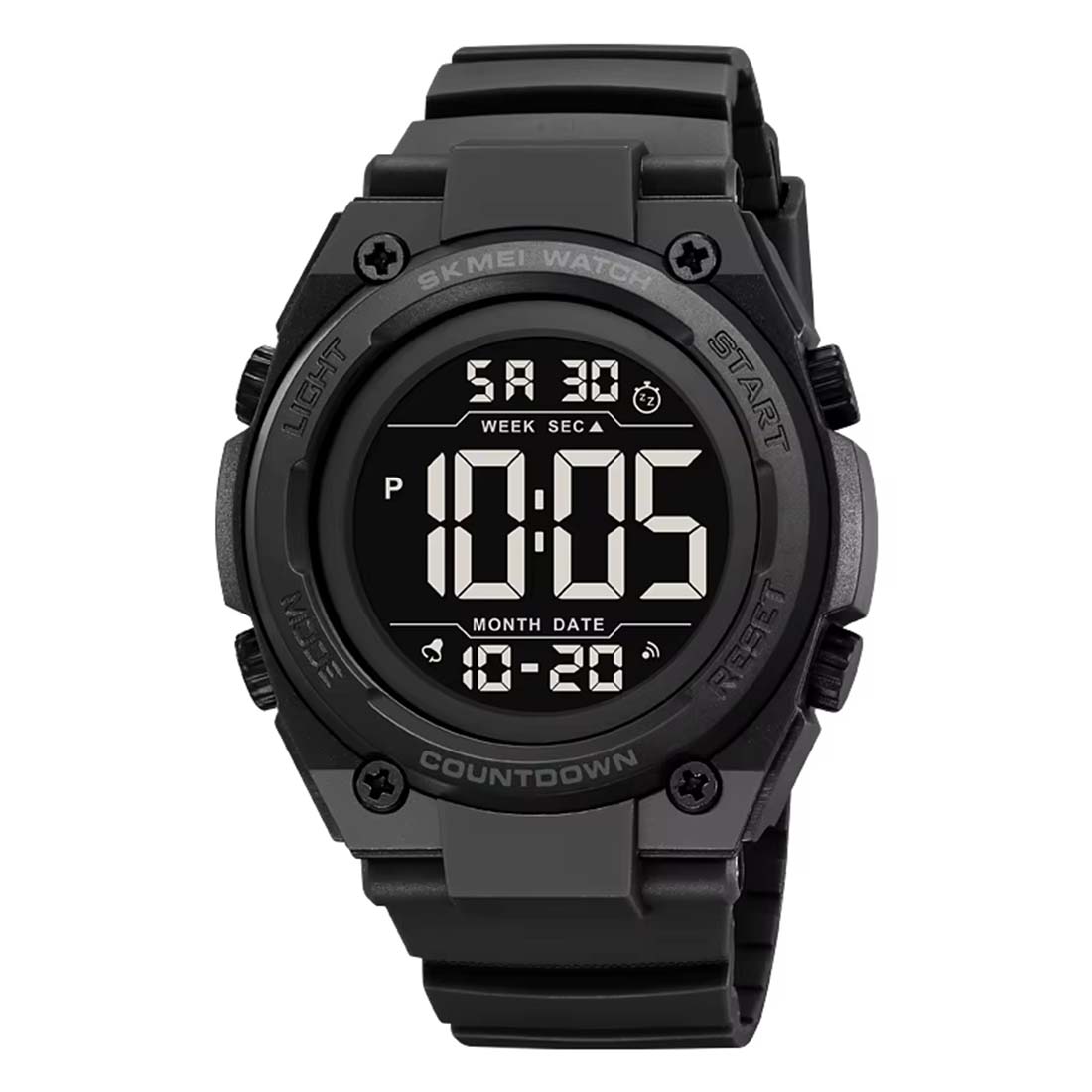 RELOJ SKMEI TROOPER HOMBRE DIGITAL DEPORTIVO DUAL ALARMA NEGRO 2713 - 1