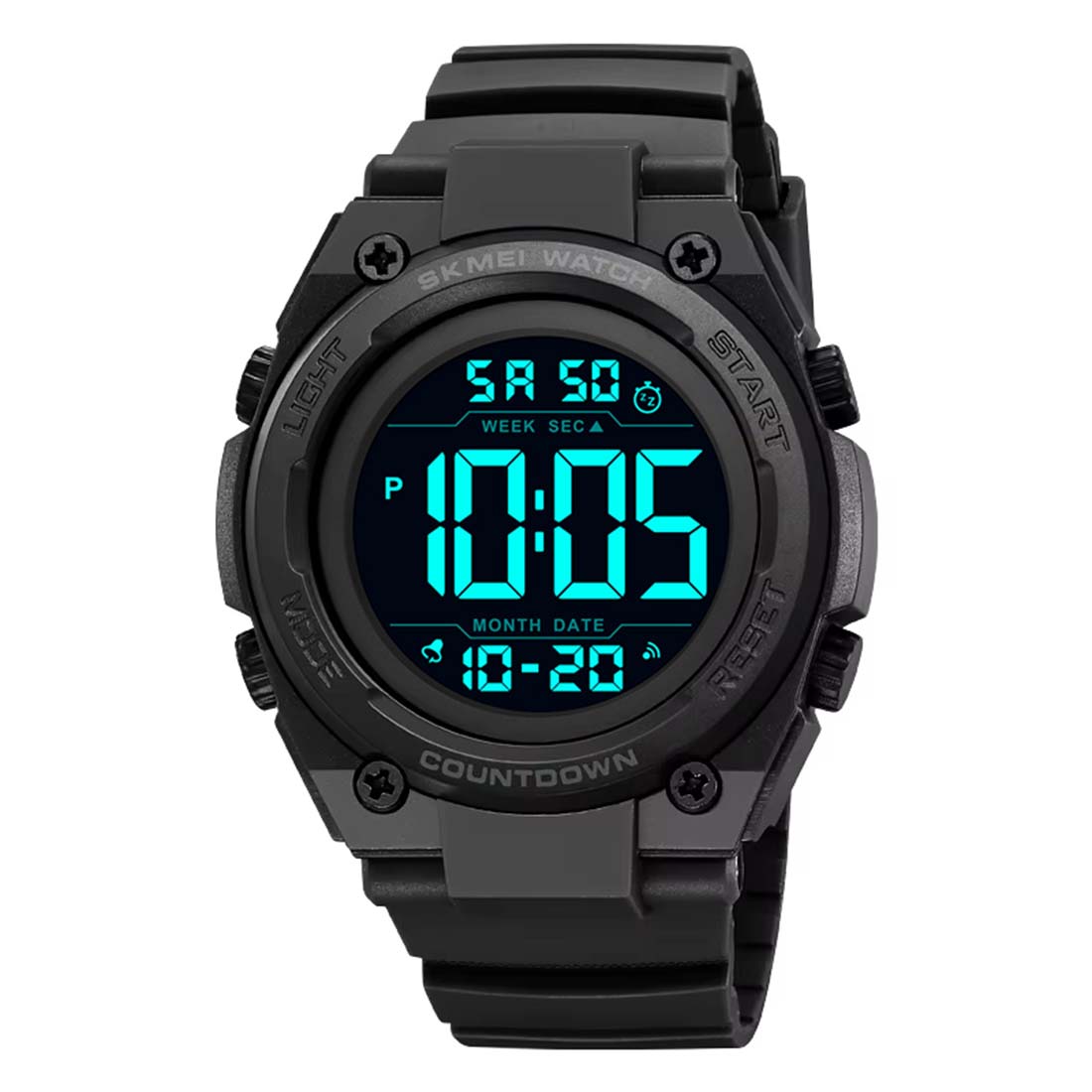RELOJ SKMEI TROOPER HOMBRE DIGITAL DEPORTIVO DUAL ALARMA NEGRO 2713 - 2