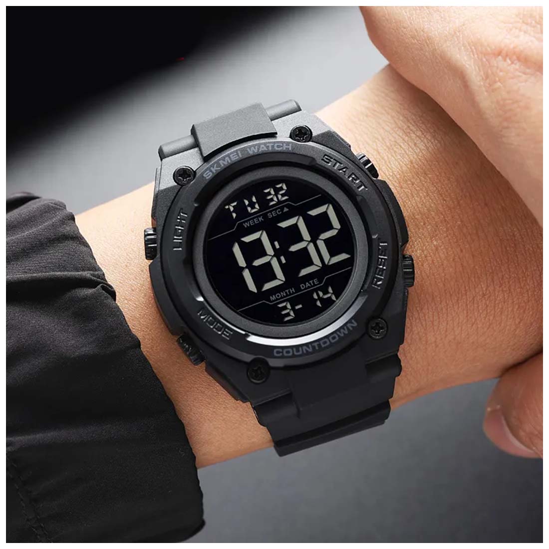 RELOJ SKMEI TROOPER HOMBRE DIGITAL DEPORTIVO DUAL ALARMA NEGRO 2713 - 7