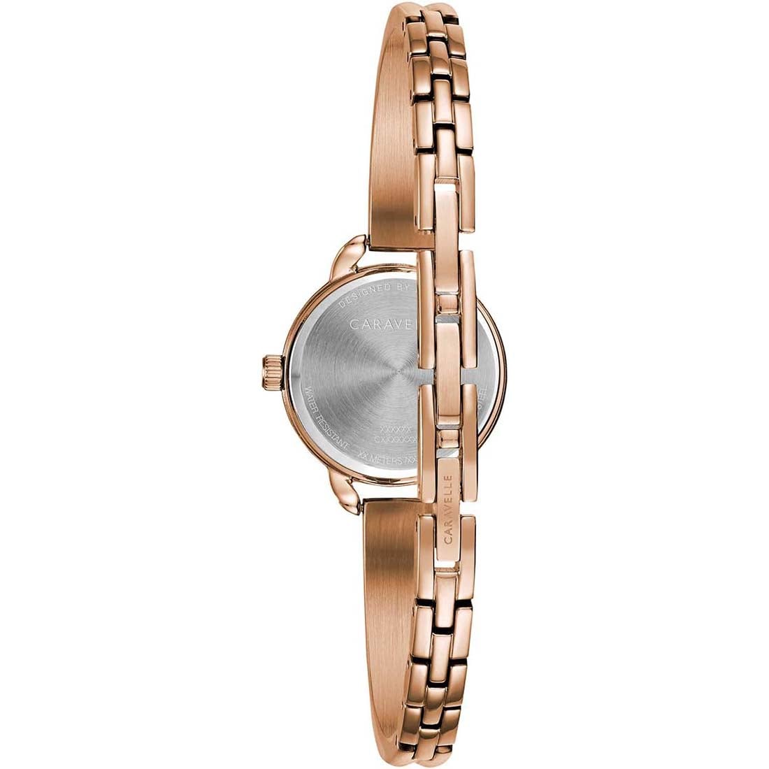 RELOJ MUJER CARAVELLE BULOVA ANALÓGICO MADRE PERLA PIEDRAS ROSA 44L247 - 2