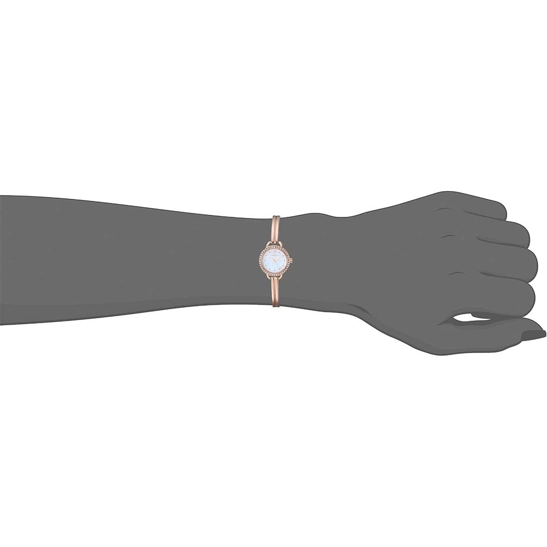 RELOJ MUJER CARAVELLE BULOVA ANALÓGICO MADRE PERLA PIEDRAS ROSA 44L247 - 5
