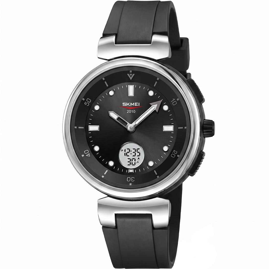RELOJ SKMEI ZENITH HOMBRE ANALÓGICO DIGITAL CASUAL ALARMA PLATA 2634 - 1