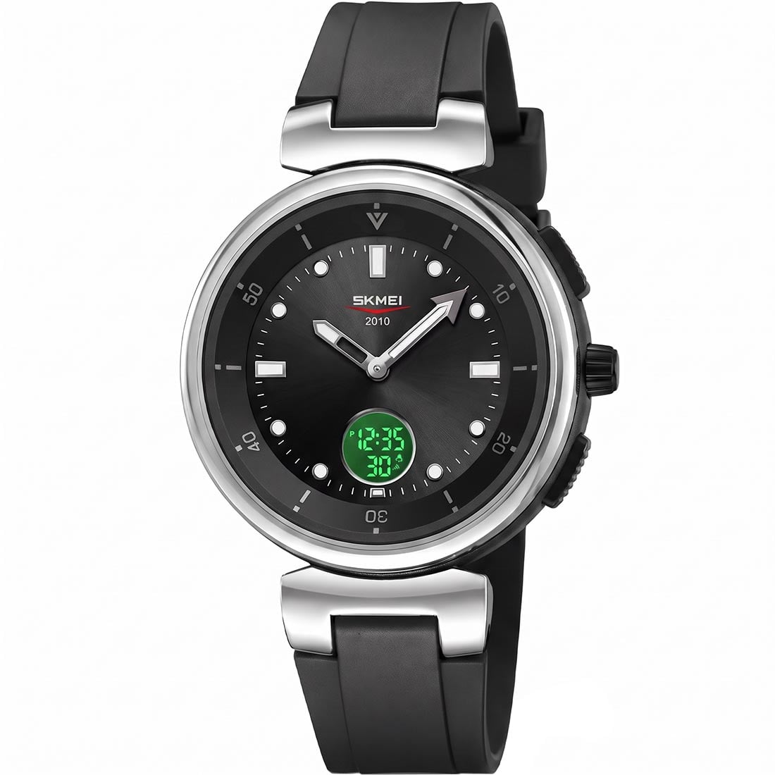 RELOJ SKMEI ZENITH HOMBRE ANALÓGICO DIGITAL CASUAL ALARMA PLATA 2634 - 2