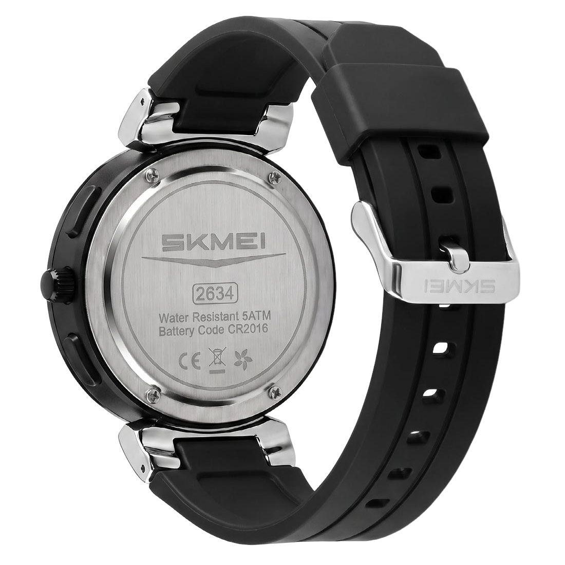 RELOJ SKMEI ZENITH HOMBRE ANALÓGICO DIGITAL CASUAL ALARMA PLATA 2634 - 5