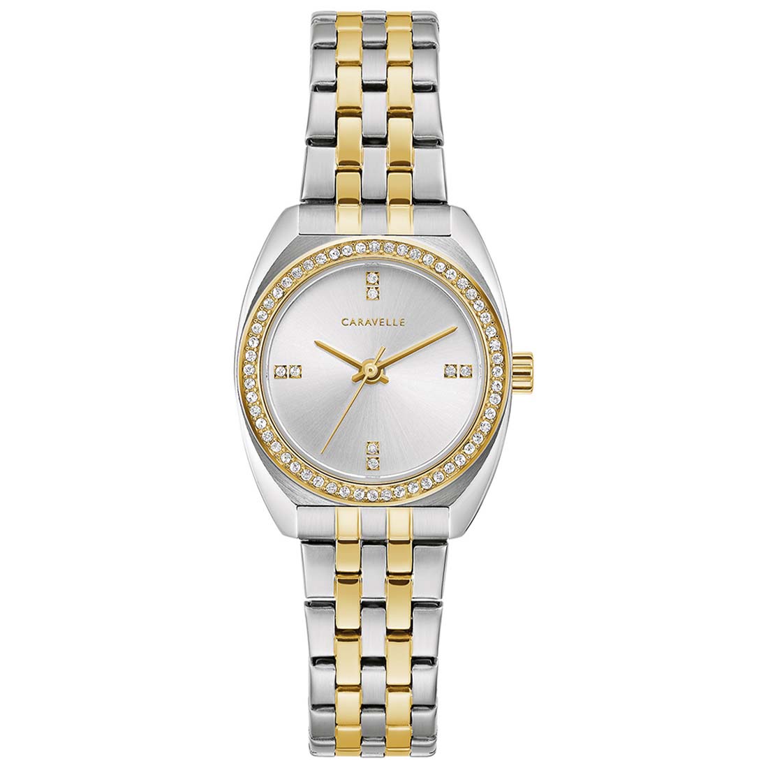 RELOJ MUJER CARAVELLE BULOVA ANALÓGICO CRISTALES ACERO BICOLOR 45L186 - 1