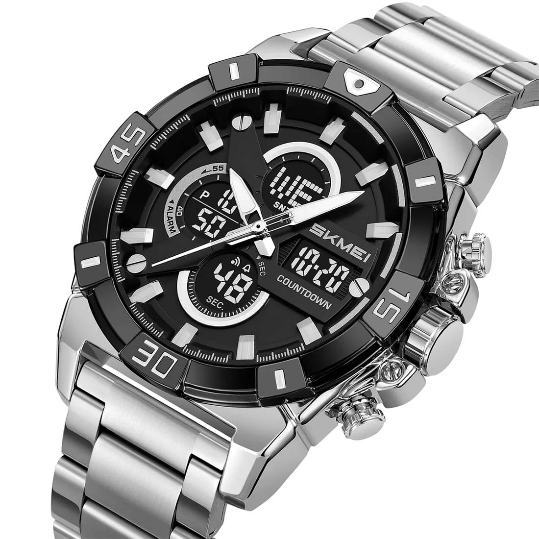 RELOJ SKMEI TITÁN HOMBRE ANALÓGICO DIGITAL DEPORTIVO ACERO 2593 - 3
