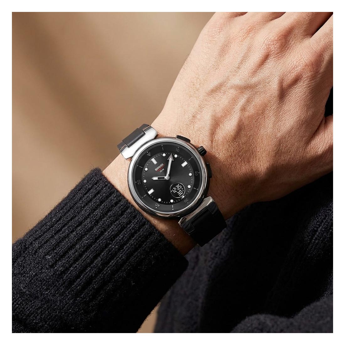 RELOJ SKMEI ZENITH HOMBRE ANALÓGICO DIGITAL CASUAL ALARMA NEGRO 2634 - 7