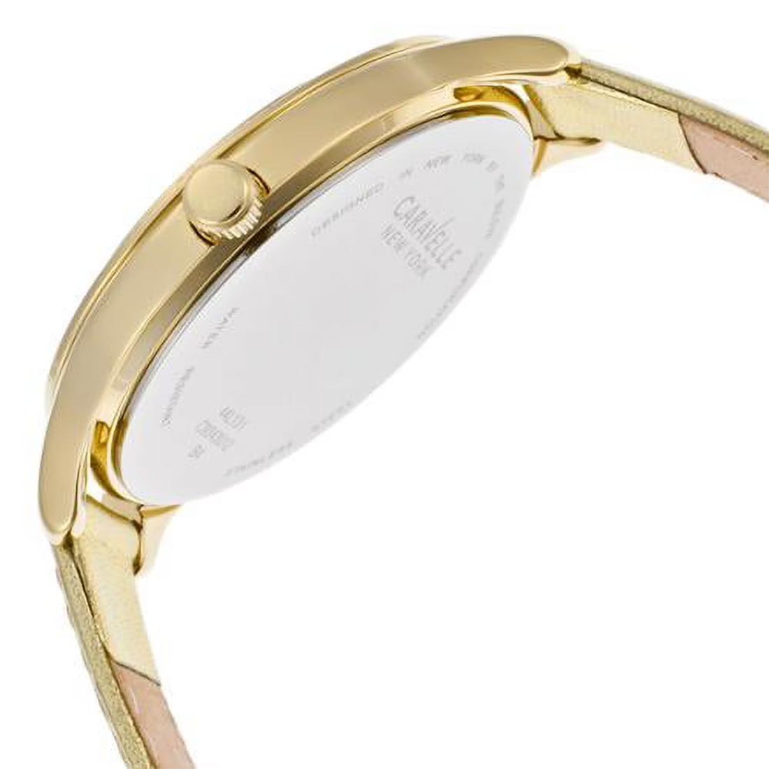RELOJ CARAVELLE NEW YORK 44L131 MUJER PIEL BISEL DECORADO - DORADO - 2