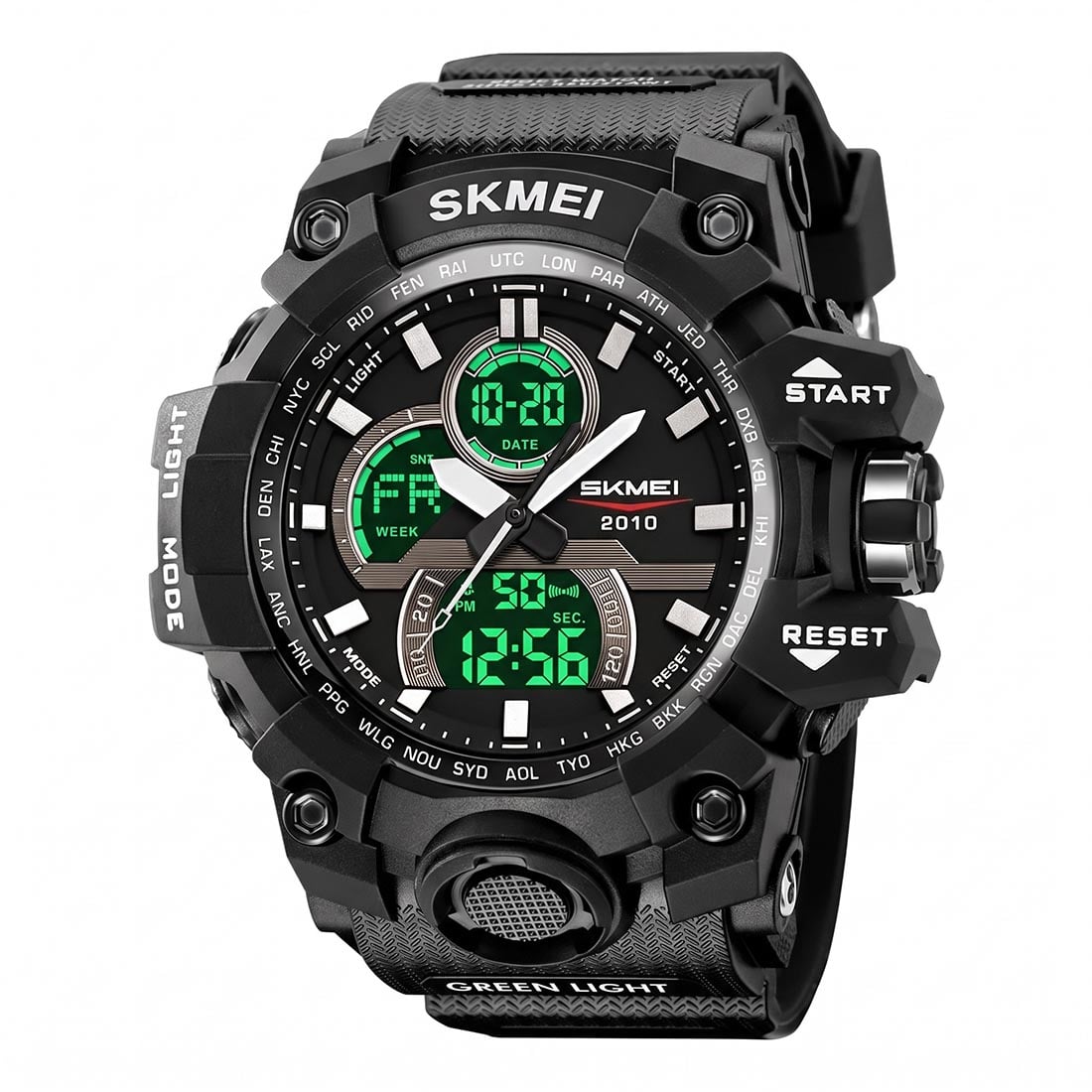 RELOJ SKMEI PROTEUS HOMBRE ANALÓGICO DIGITAL MULTIFUNCIÓN NEGRO 2625 - 2